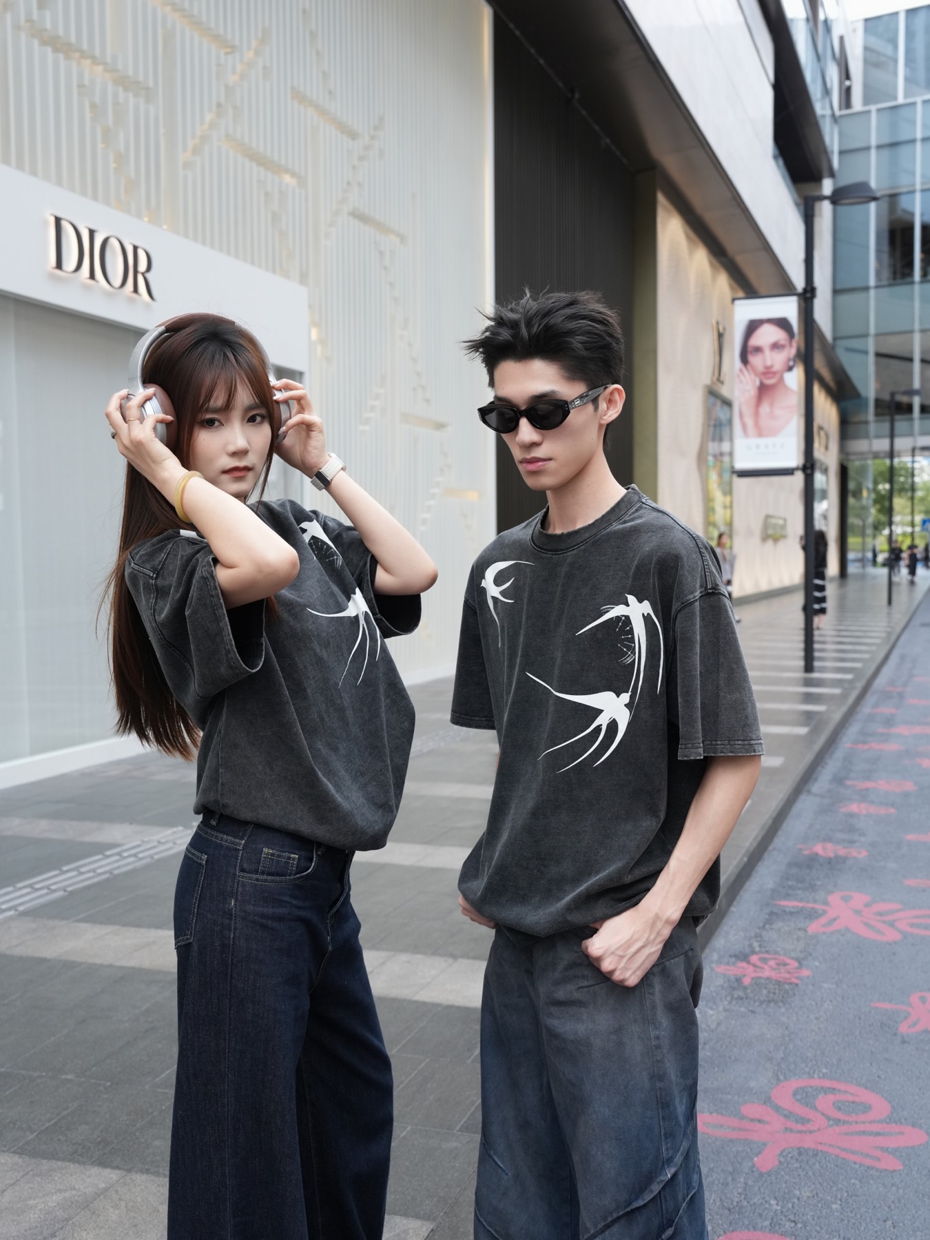 Bird graphic T-shirt